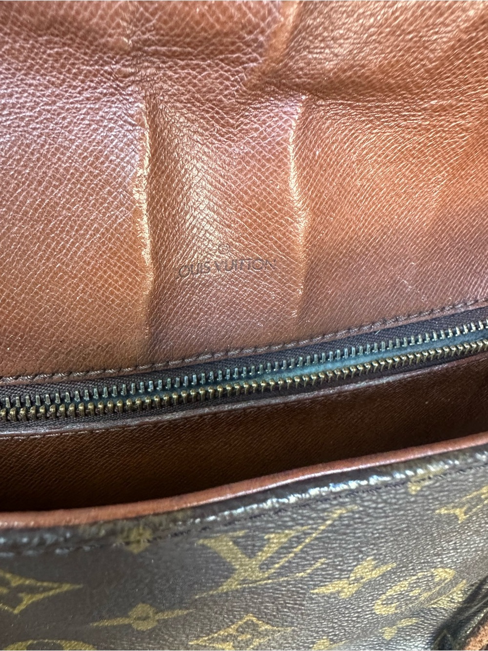 Louis Vuitton Brown Monogram Fringe Crossbody with genuine Turquoise Accent - Picture 7 of 12
